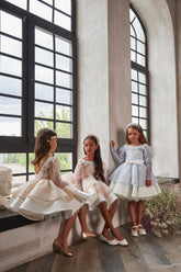 Pentelei Couture Evelina Sequin Bloom Girls Dress